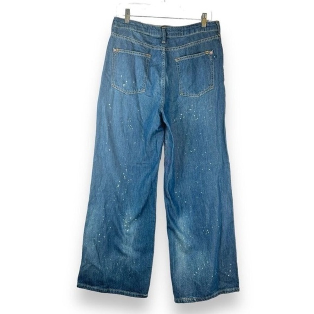 Pilcro Anthropologie The Annie High Rise Wide Leg Jeans Womens Size 30 Organic - Picture 3 of 16